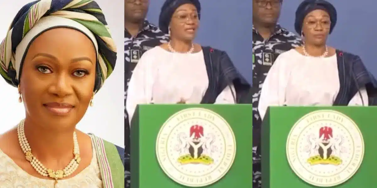 Remi Tinubu sparks outrage as she cautions females over indecent dressing