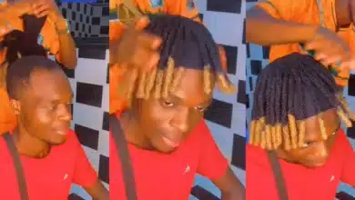 Man steps up his hair game with new dreadlock wig