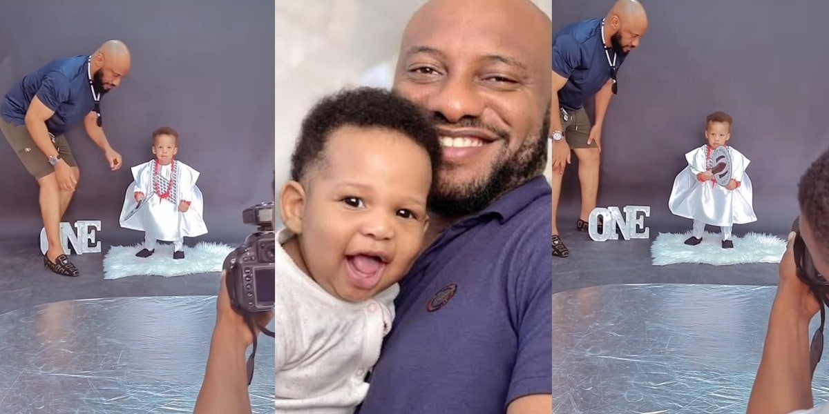 Yul Edochie's youngest child, Pete Edochie Jr., celebrates first birthday in style