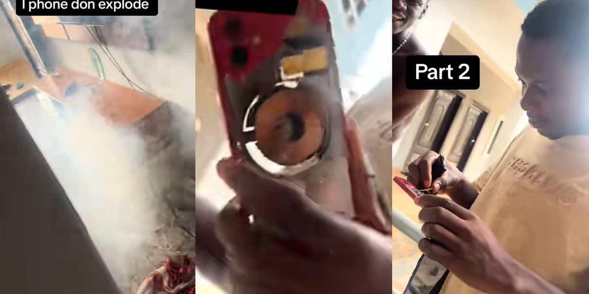 iPhone 12 explodes, fills room with thick smoke, owner captures terrifying moment on video