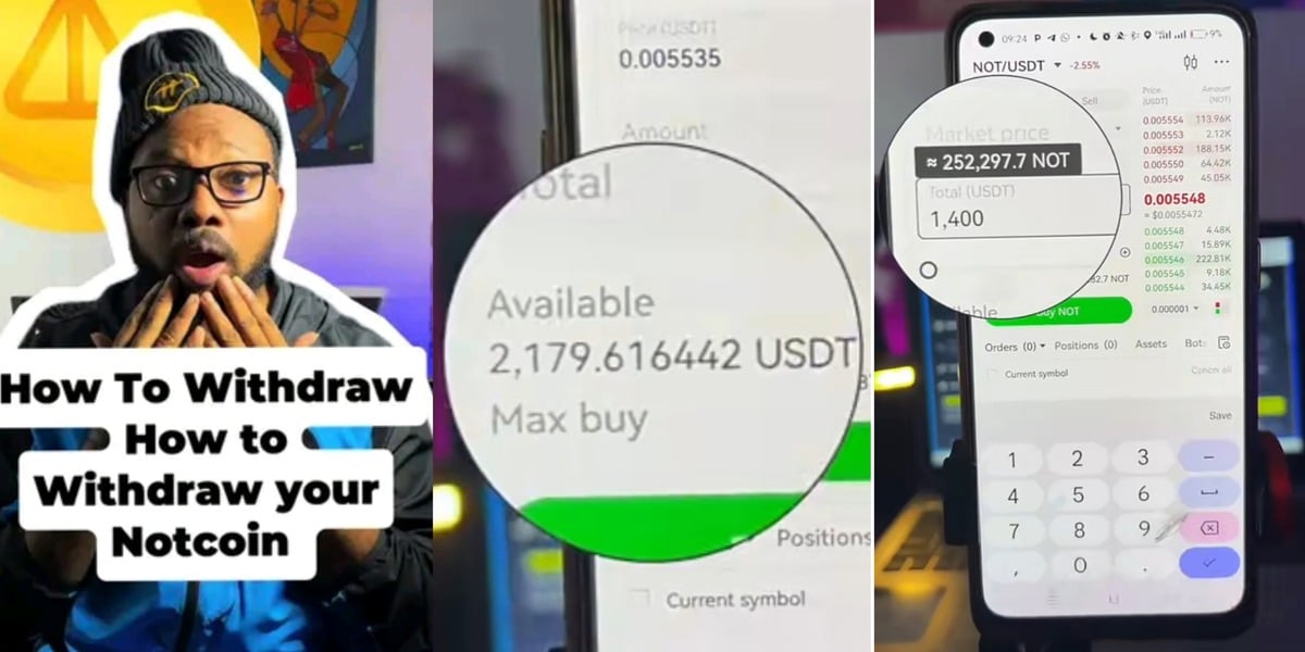 Nigerian man converts Notcoin coins to ,179, shares tips on how to buy and sell
