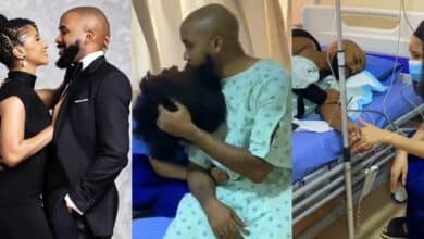 Adesua Etomi shows support for husband, Banky W as he battles cancer
