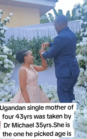 43 year-old single mum over the moon as lover 8 years younger than her marries her