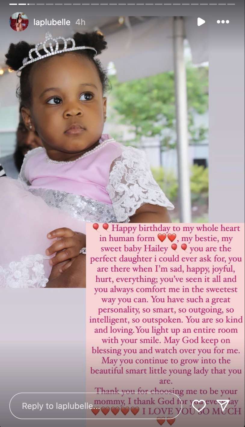 Davido, Amanda gush over their daughter, Hailey Adeleke as she clocks 7