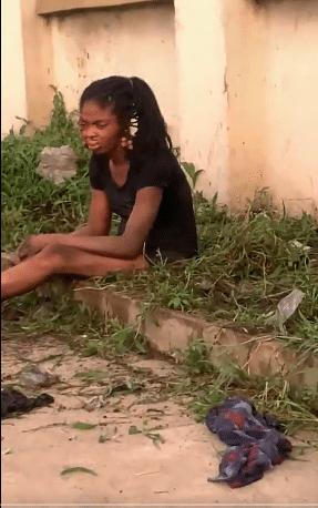lady acting abnormally dropped roadside 