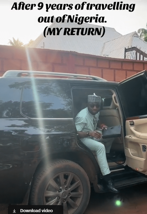 Nigerian man who went abroad with nothing returns rich after 9 years