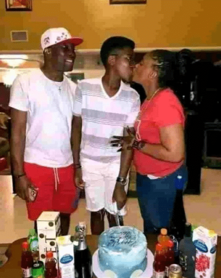 Photo of mother intensely kissing son in presence of husband on his birthday causes buzz online