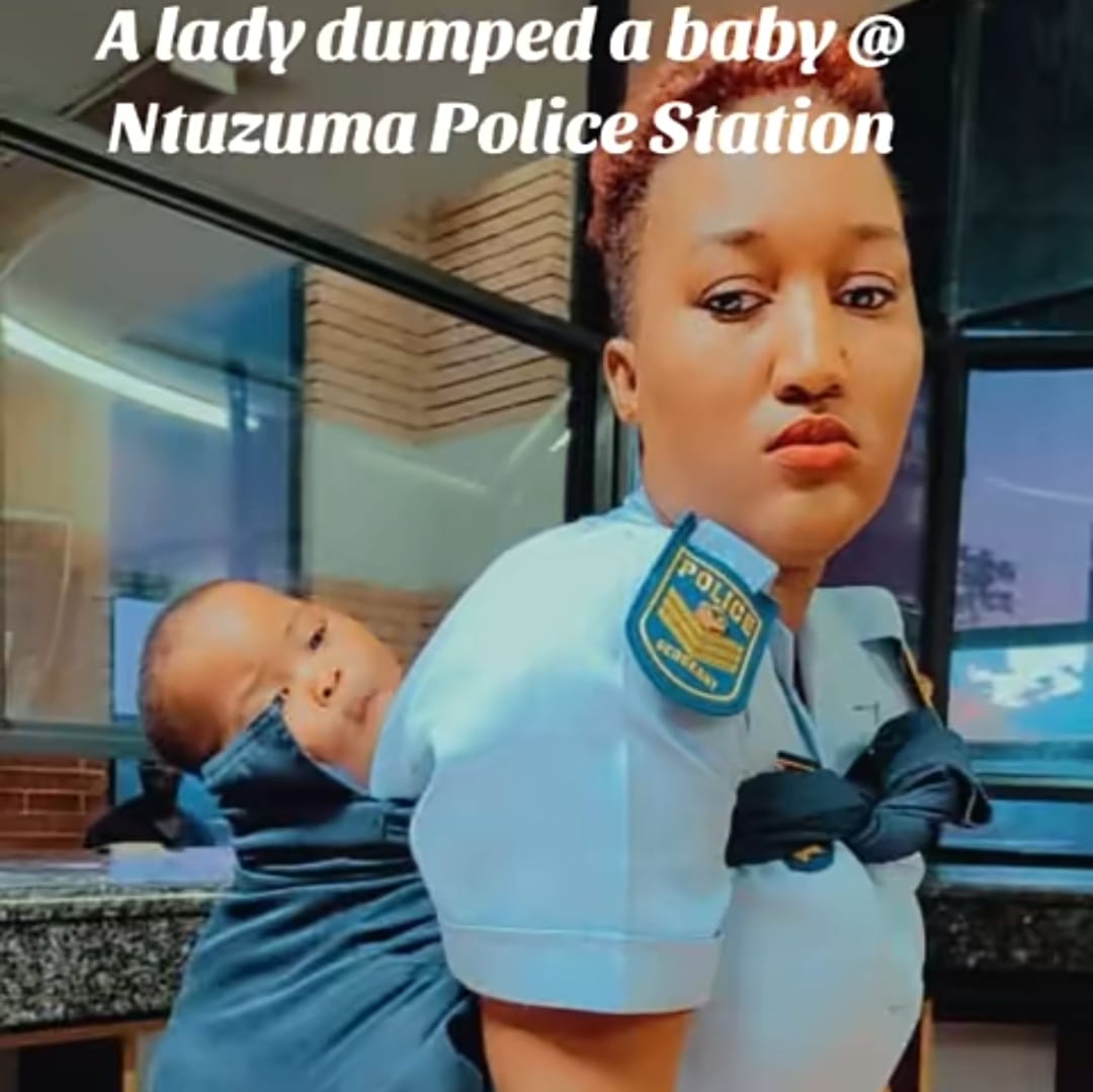 Heroic officer steps in as desperate mother pretends to use toilet, abandons baby at police station.