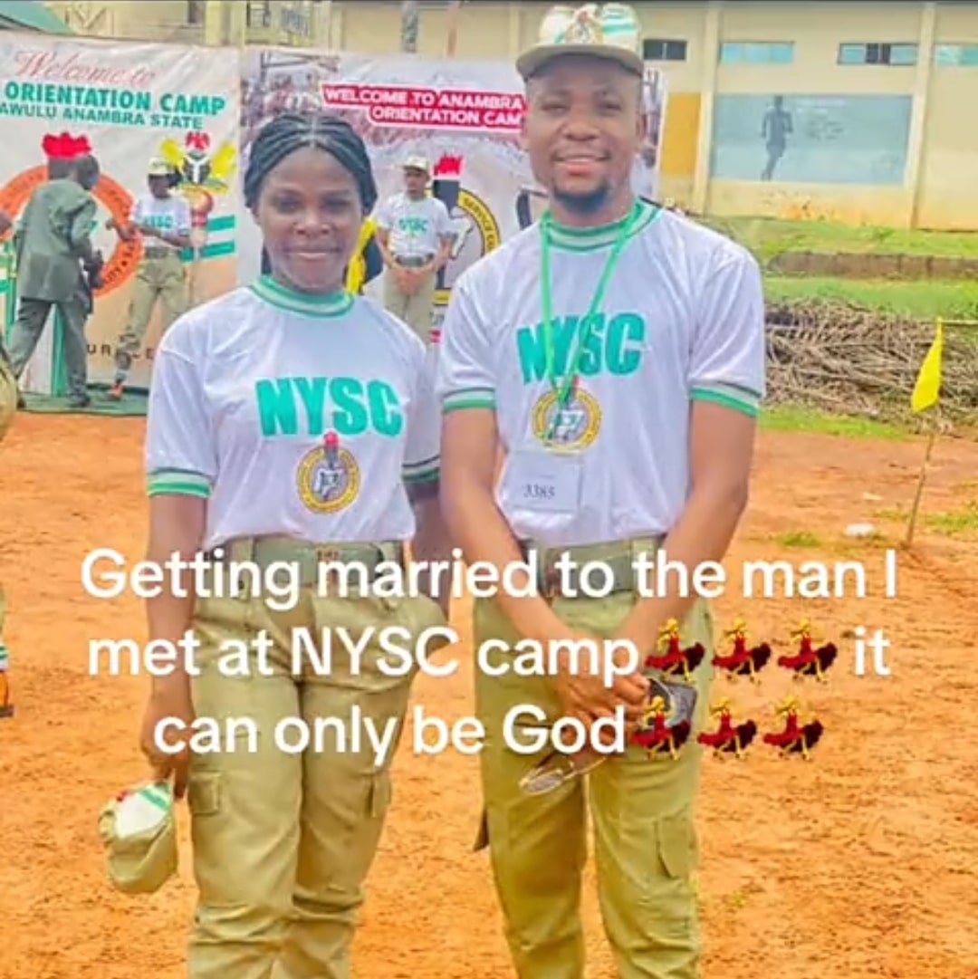 Youth corps member proposes to fellow corps member he met at NYSC camp, marries her months later