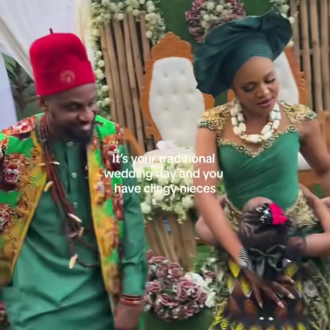 Nigerian bride updates WhatsApp status with 'Men are..., stay single' on wedding day, then proceeds to get married