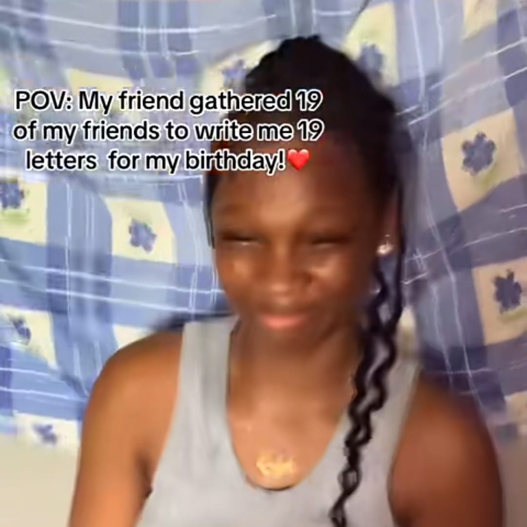 Nigerian lady overwhelmed with emotion as 19 friends write heartfelt letters on her birthday