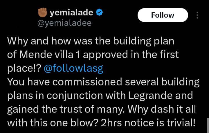 Yemi Alade continues rant as she condemns demolition of houses in Lagos State