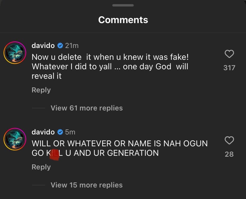 Davido blasts famous blog for sharing edited photo of him
