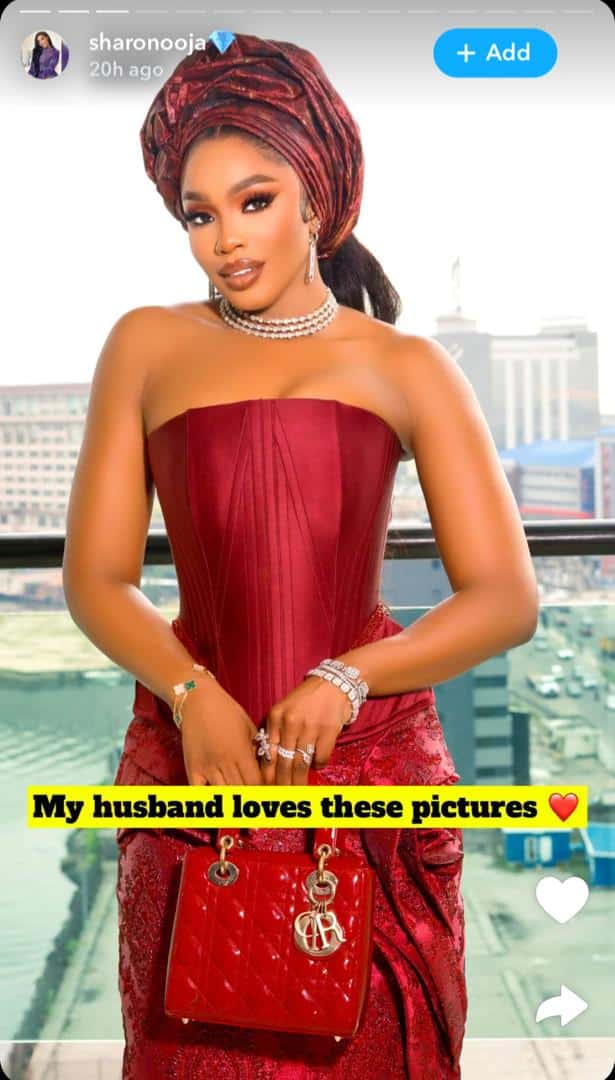 Sharon Ooja vows to torment single people with 'my husband' remarks