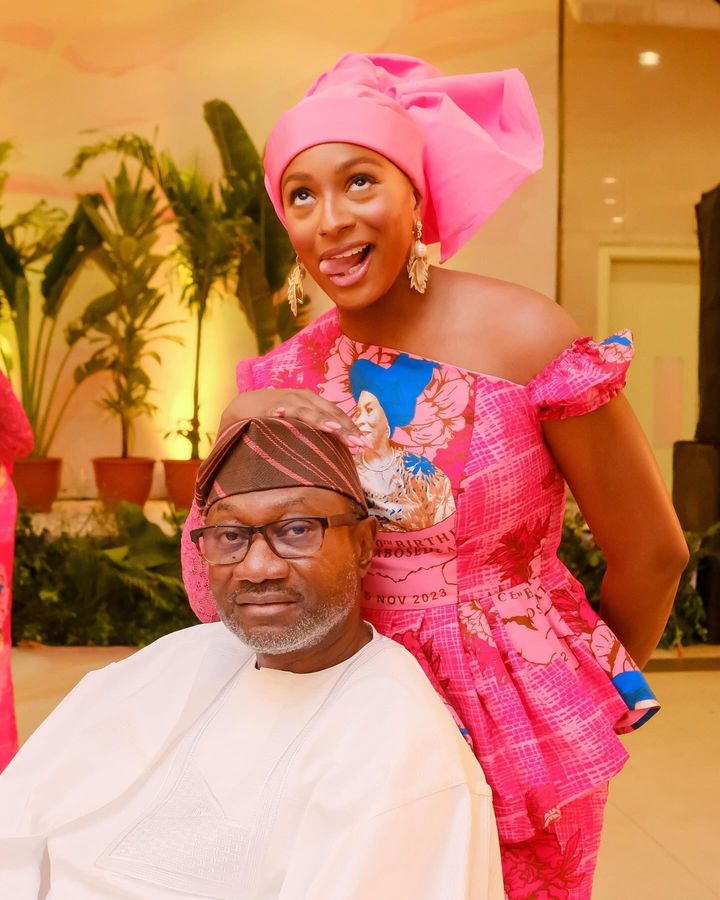 Femi Otedola and his daughter, DJ Cuppy