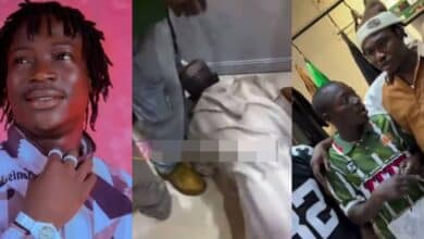 Moment DJ Chicken prostrated to beg Zlatan Ibile at ZTTW Store opening