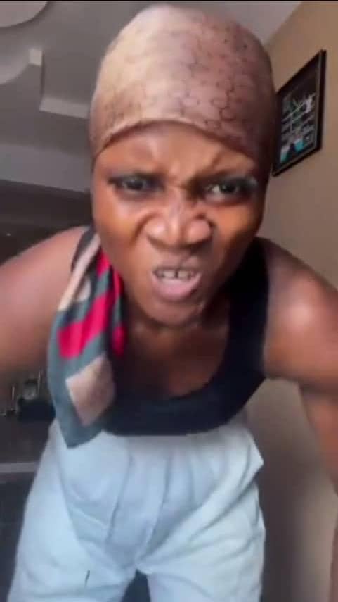 Hilarious reactions as lady shows off her boxing skills