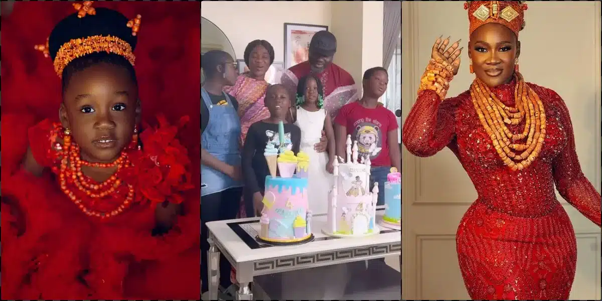 Mercy Johnson joyfully marks daughter's 4th birthday