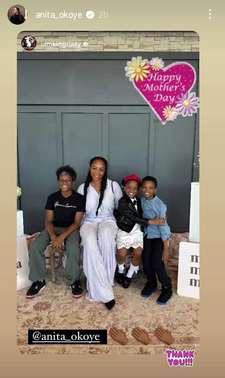 Paul Okoye celebrates ex-wife, Anita on Mother's Day, she responds