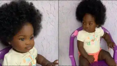 Mother flaunts little girl's full natural hair