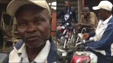 Aged okada rider reveals reason for business despite having kids with cars