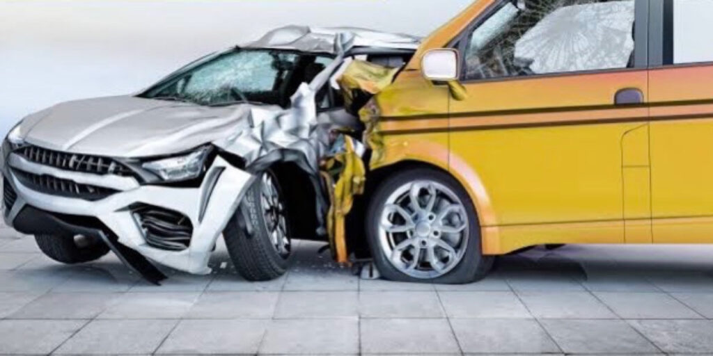 Eyewitness shares what Danfo driver did after hitting a car in Lagos