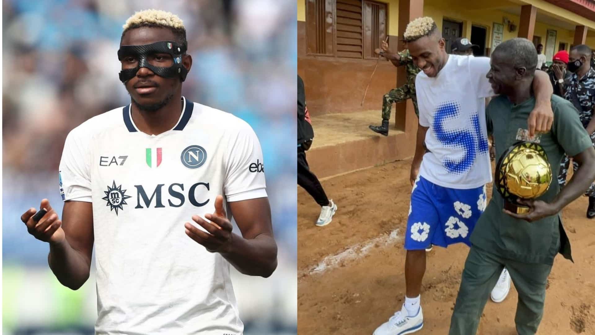 Victor Osimhen returns to Olusosun with CAF Best Player Award