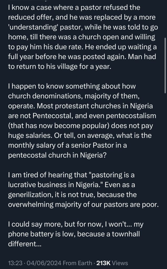 Pastor Gideon Odoma reveals that a lot of pastors in Nigeria are poor 