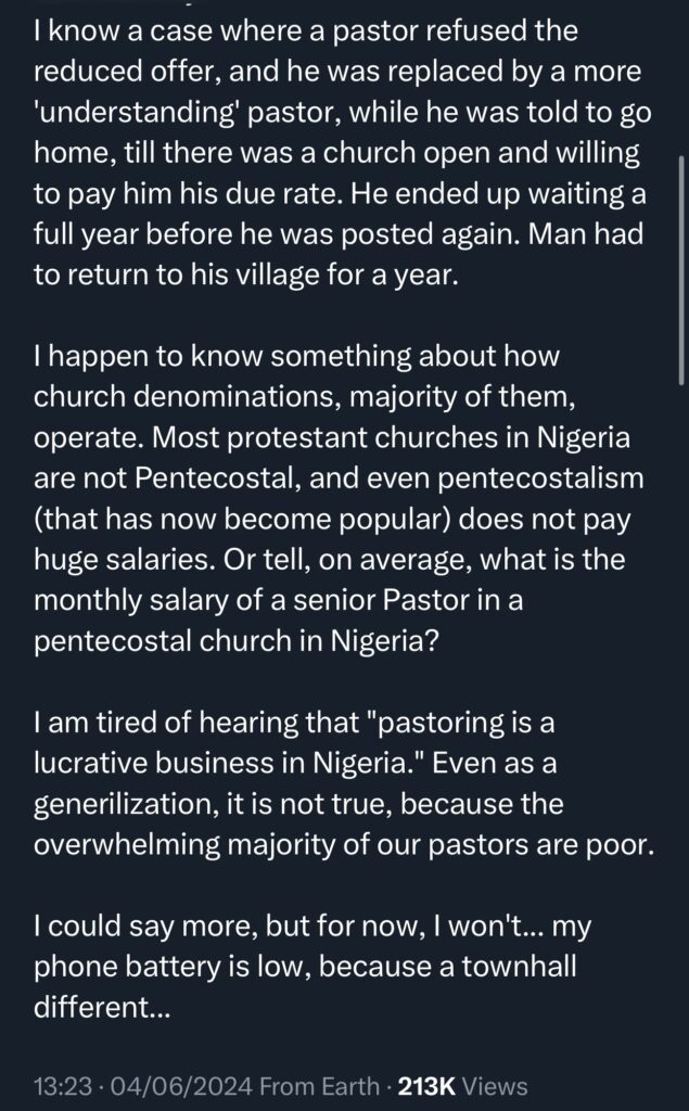 Pastor Gideon Odoma reveals that a lot of pastors in Nigeria are poor