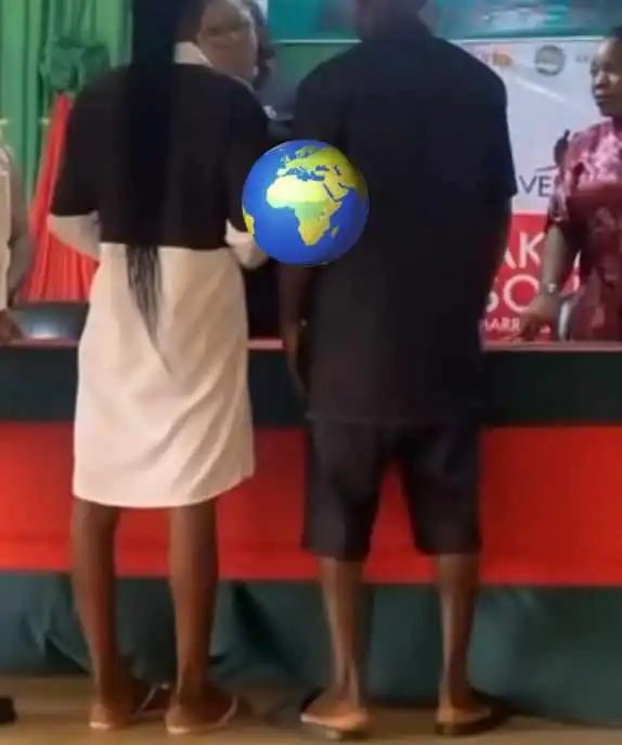 Couple’s wedding outfit to court wedding sparks discussion online