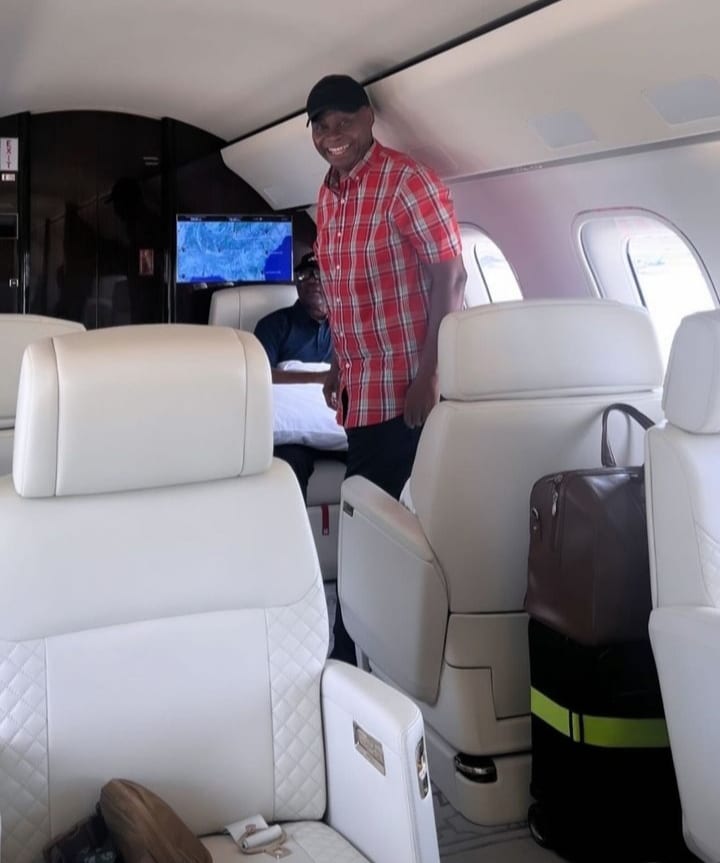 Davido's father touches down wedding