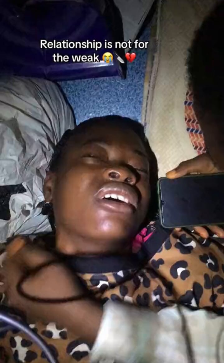 Lady tears cries heartbreak boyfriend