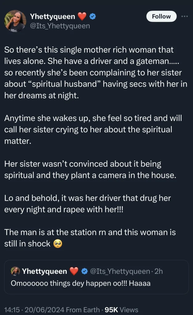 Single mother discovers shocking information after being haunted by ‘spiritual husband’