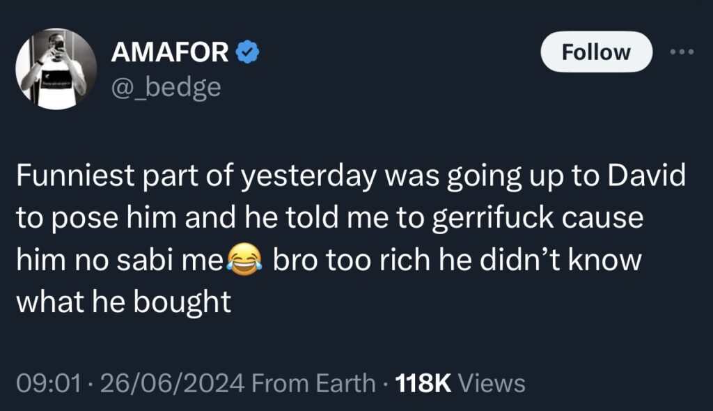 Photographer at Davido’s wedding shares his unsavory experience with the singer