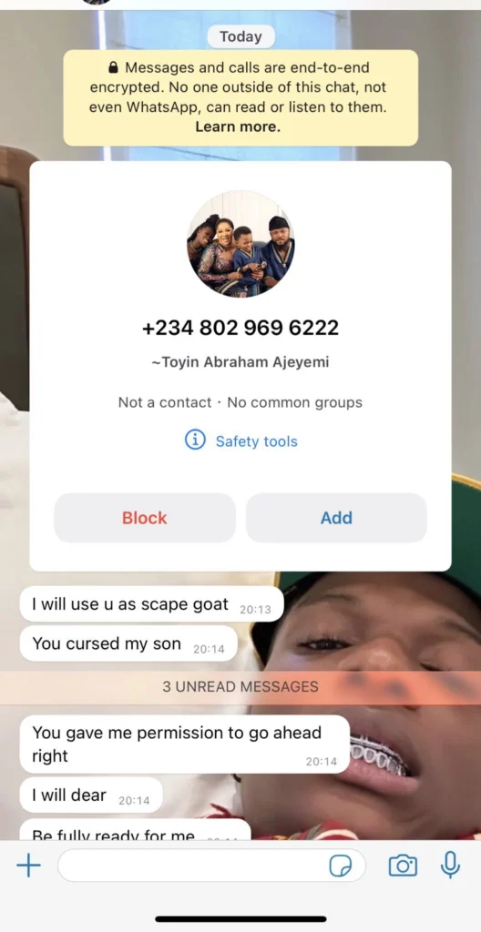 Toyin Abraham allegedly threatens Twitter user for cursing her son