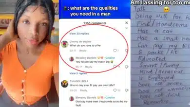 Nigerian lady boasts of her body as she lists a car, a house, and 13 other things she wants in a man