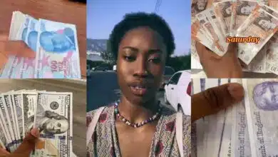 Nigerian lady flaunts earnings from casino work abroad