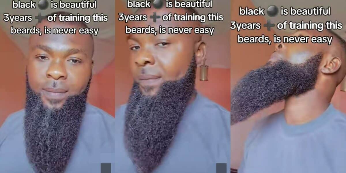 Beards training 3 years man