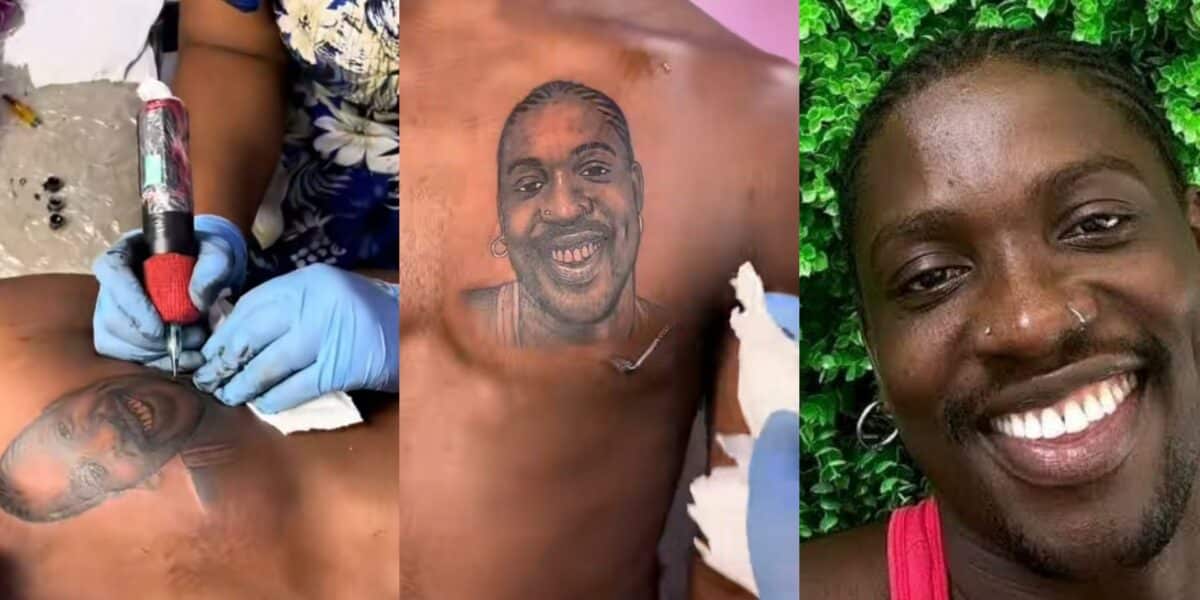 Verydarkman's face tattoos fan man