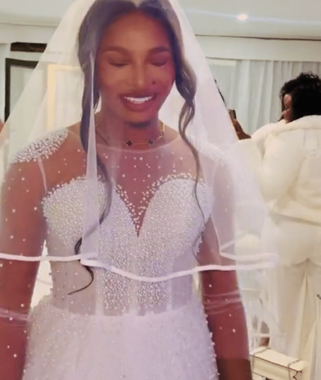 Man causes buzz online as he wears wedding gown to celebrate his 30th birthday