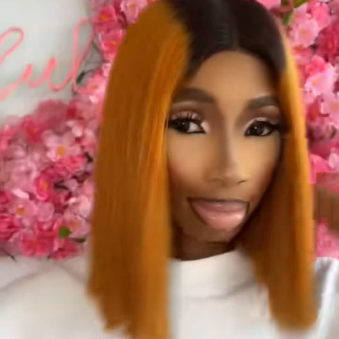 Nigerian lady earns 'Lip Year', 'Ms. Philips' nicknames as she flaunts stunning look online