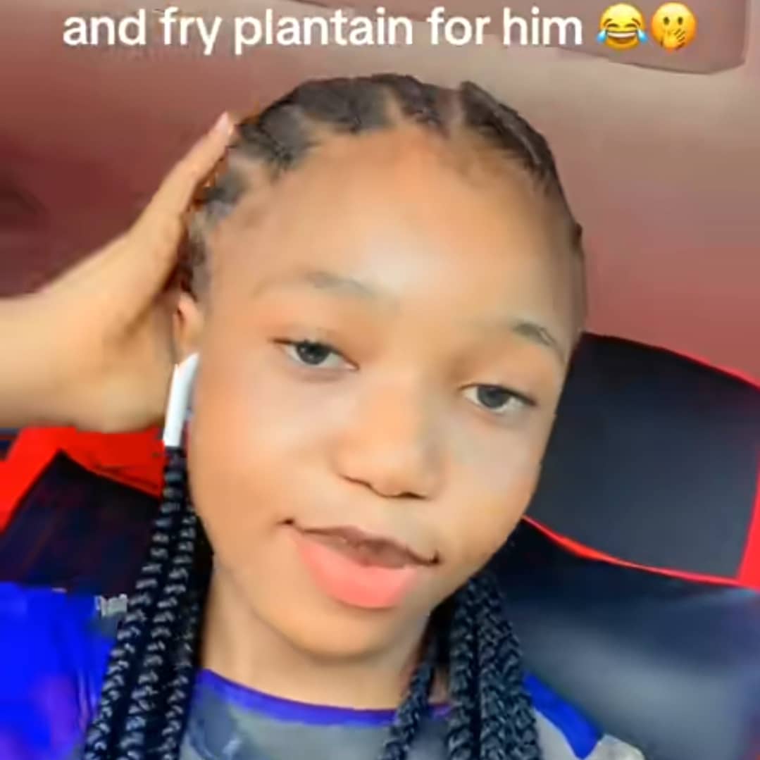 Nigerian lady flaunts results after visiting boyfriend to fry plantain