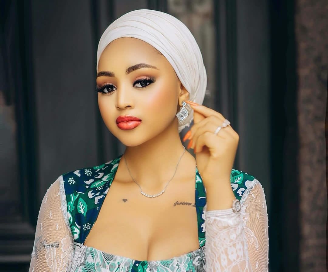 Regina Daniels' son allegedly receives Eid El-Kabir ram from Halima Buhari, daughter of ex-Nigerian president