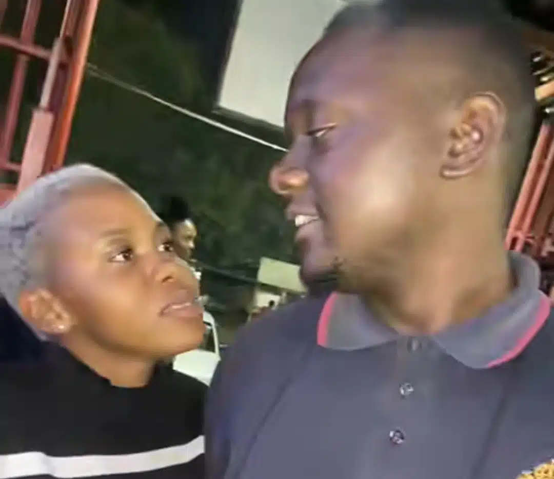 South African wife forces husband to carry 'married, don't look' sign as they go out together