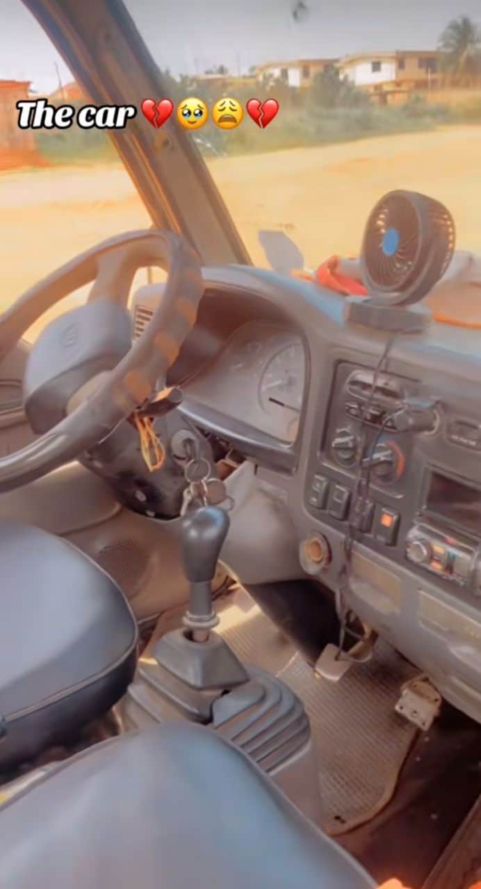 Lady disappointed on seeing toaster's car for the first time