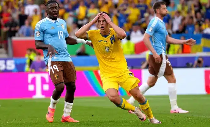 Euro 2024: Ukraine exit as Belgium book last-16 spot against France