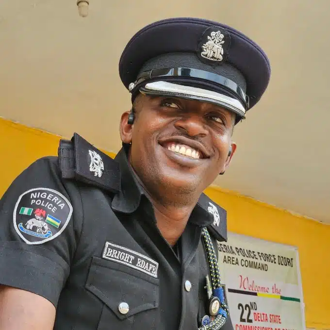 Police officer, SP. Bright Edafe