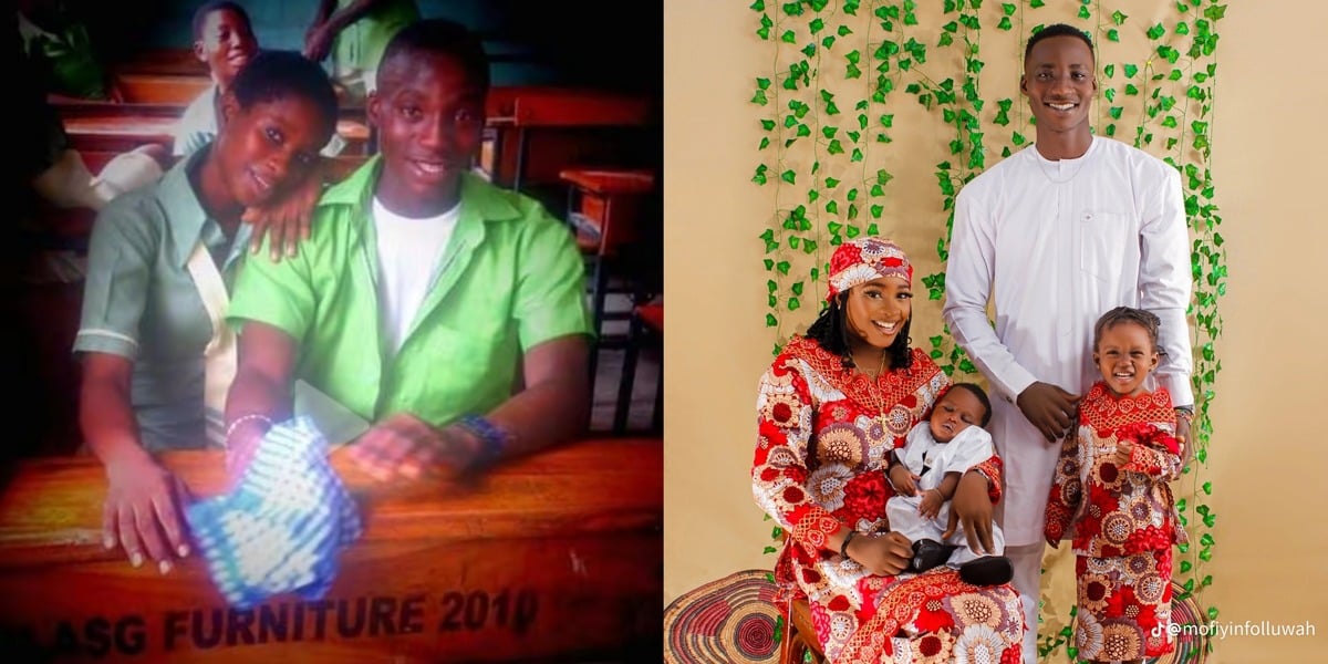 Before and after photos of Nigerian couple as students to parents go viral