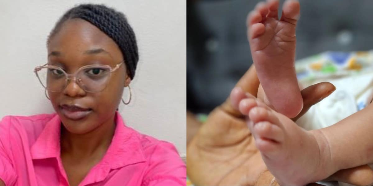 Nigerian lady becomes big sister at 21 as mother welcomes triplets