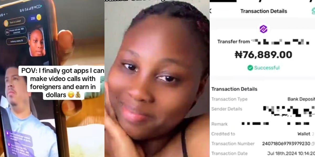 Nigerian lady discovers app that pays women to chat with foreigners and earn dollars, flaunts earnings